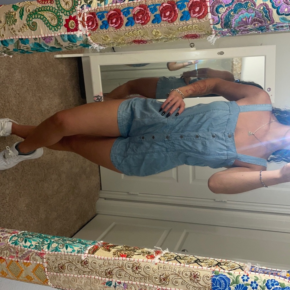 denim romper